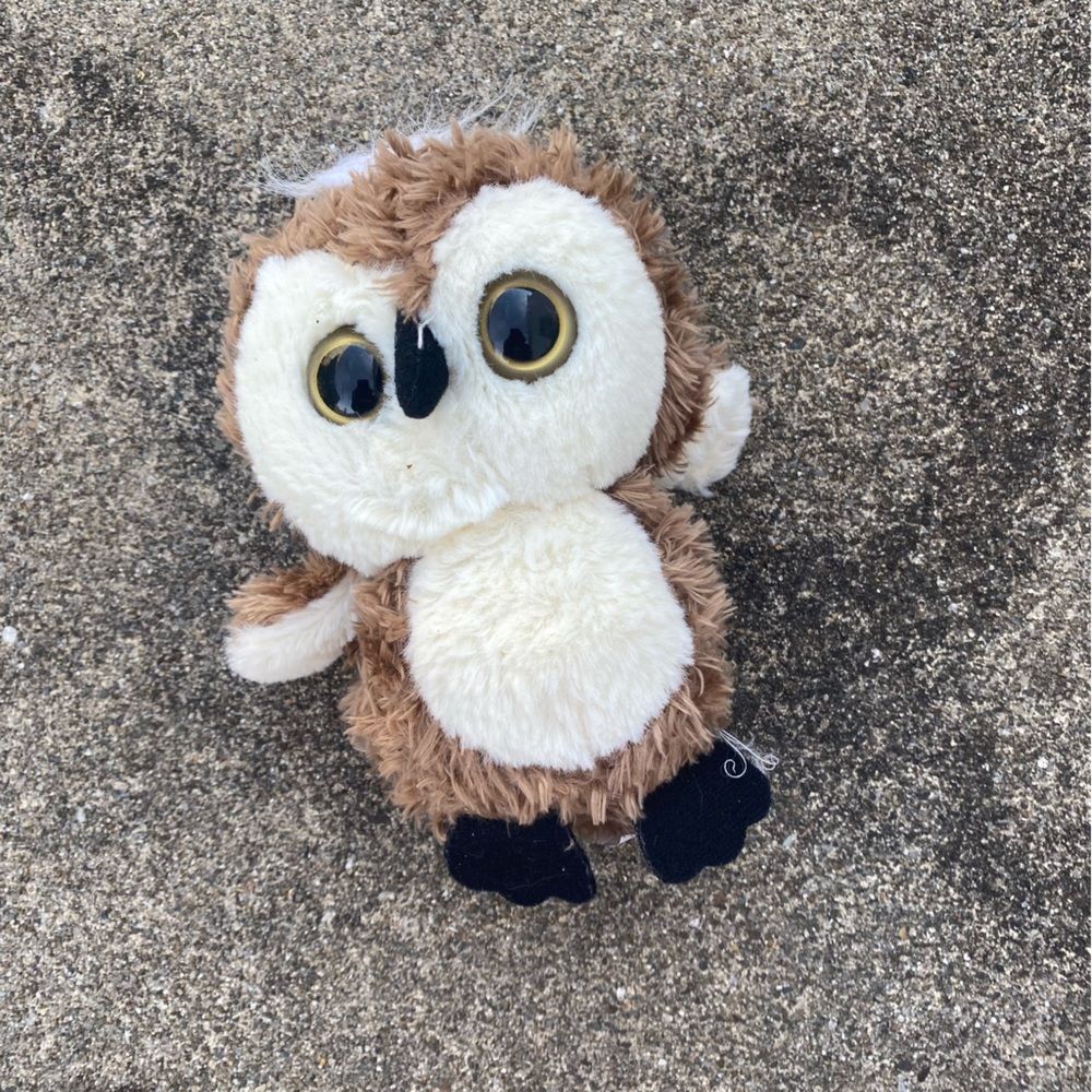 Galerie Brown Owl Plush Stuffed Animal Gold Glitter Eyes 28313 211348015 240